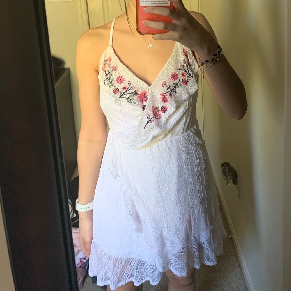 Floral wrap dress